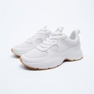Zara white sneakers